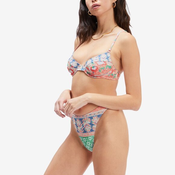 BILLABONG Women's Secret Paradise Havana Skimpy Bikini Bottoms Size M In Multi - Picture 3 of 9